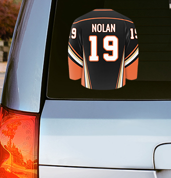 Hockey Jersey Car Decal